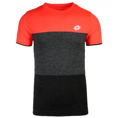 Maillot Lotto Tech Seamless noir corail