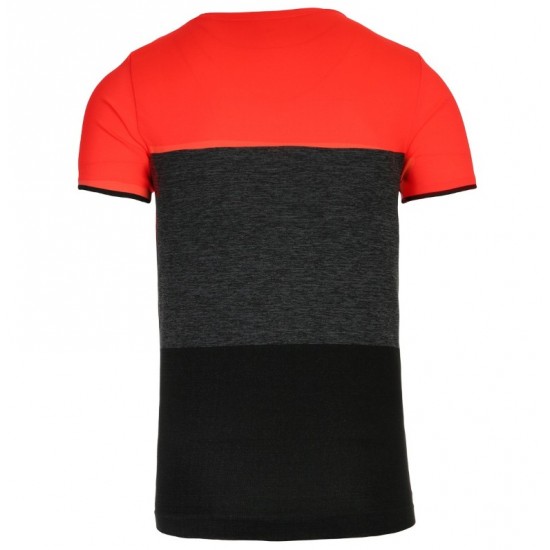 Camiseta Lotto Tech Seamless Coral Negro