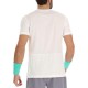 T-shirt Lotto Top IV Blanc Brillant Turquoise Vert Gris