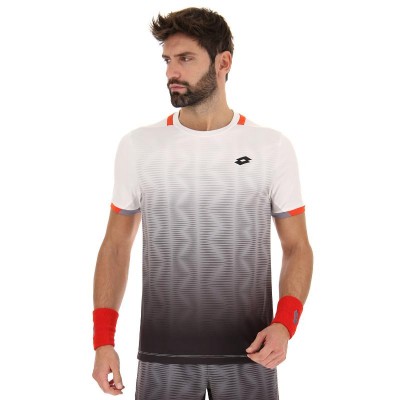 Camiseta Lotto Top IV Negro Blanco Brillante