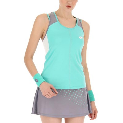 T-shirt Lotto Top IV Vert Gris Turquoise Femme