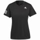 T-shirt manches courtes Adidas Club Femme Noire