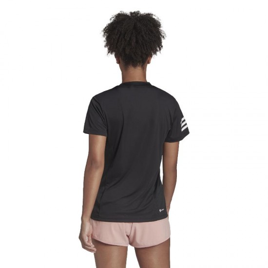 T-shirt manches courtes Adidas Club Femme Noire