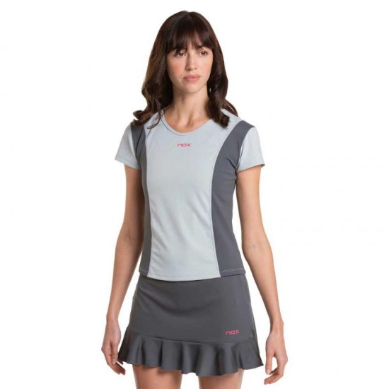 Camiseta Nox Pro Regular Gris Claro Mujer