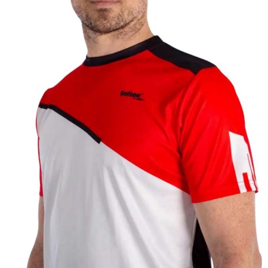 Camiseta Softee Chic Blanco Rojo Negro