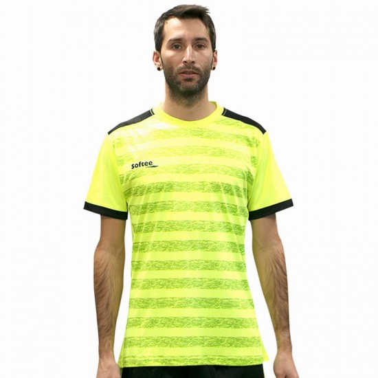 T-shirt Softee Leader Jaune Fluor Noir