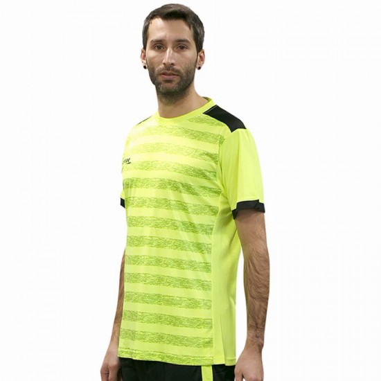 T-shirt Softee Leader Jaune Fluor Noir