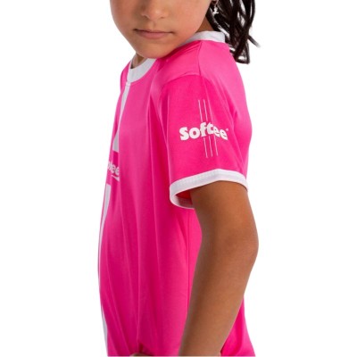 T-shirt junior Softee Tipex Fuchsia Fluor Blanc