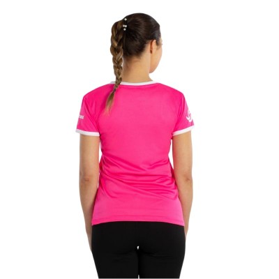 Camiseta Softee Tipex Fucsia Fluor Blanco Mujer