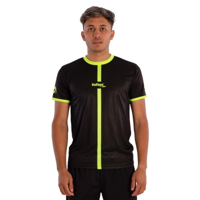 Softee Tipex T-Shirt Black Fluor Yellow