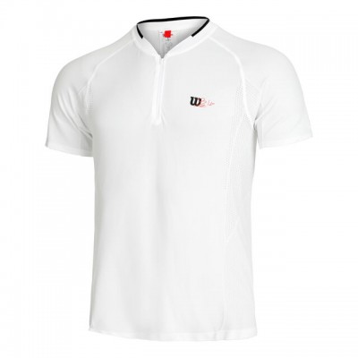 Wilson Bela Seamless Ziphnly 2.0 White T-Shirt