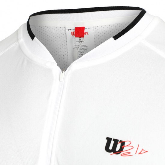 Wilson Bela Seamless Ziphnly 2.0 T-shirt blanc