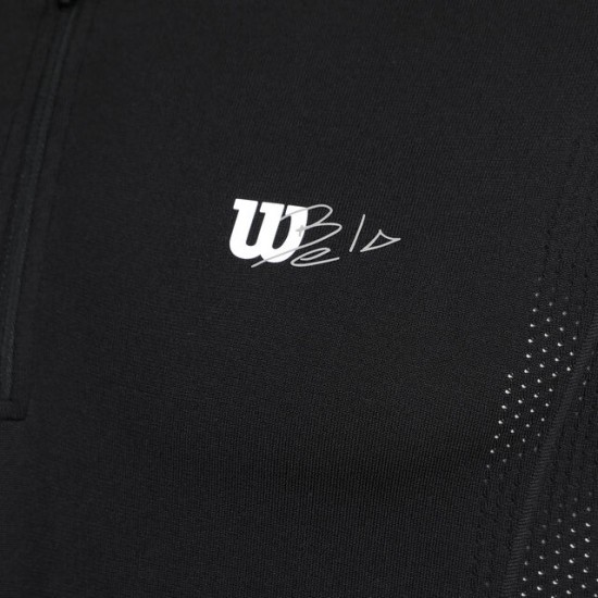 Wilson Bela Seamless Ziphnly 2.0 Black T-shirt