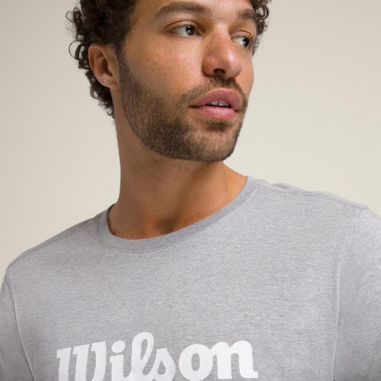 Wilson Graphic T-shirt Grey White