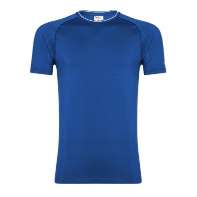 Camiseta Wilson Team Seamless Crew Azul Royal