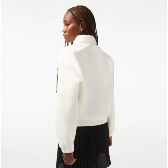 Veste Lacoste Sport Loose Fit Blanc Femme