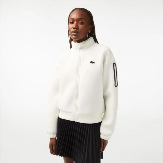 Veste Lacoste Sport Loose Fit Blanc Femme