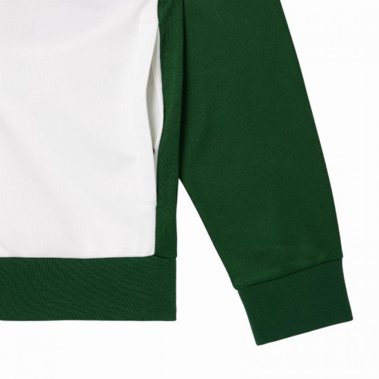 Veste de tennis Lacoste Vert Blanc