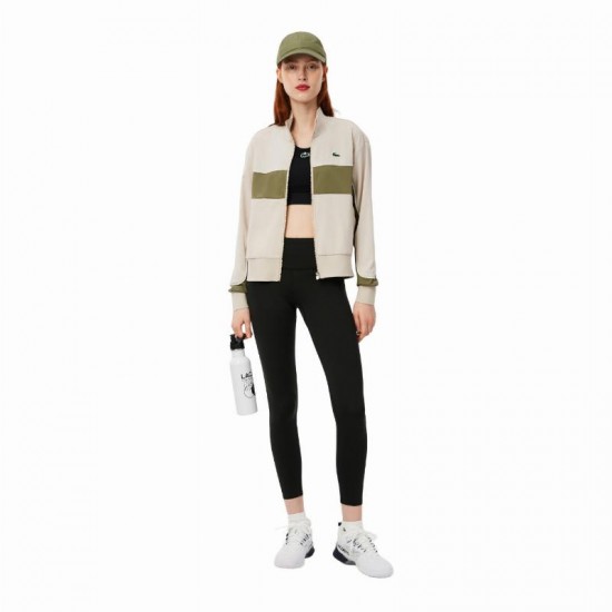 Lacoste Ultra Dry Jacket Grey Khaki Green Women