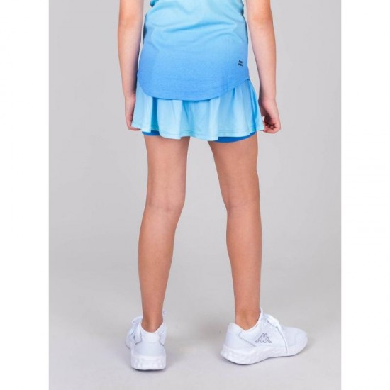 Falda Bidi Badu Colortwist Imprime Ondule Aqua Bleu Junior