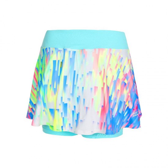 Falda Bidi Badu Melbourne Printed Wavy Aqua Mix Junior