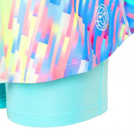 Falda Bidi Badu Melbourne Imprime Wavy Aqua Mix Junior