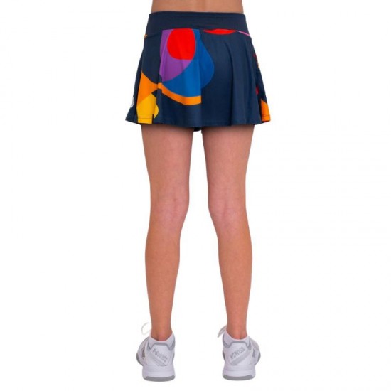 Bidi Badu Twiggy Printed Wavy Dark Blue Mix Junior Skirt