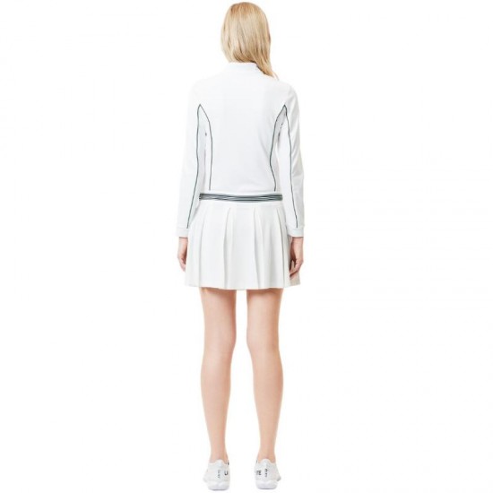 Lacoste Pique White Green Skirt