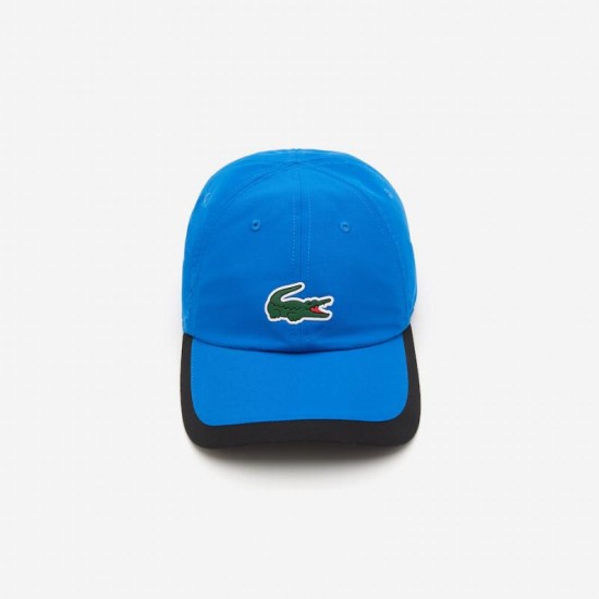 Lacoste Cap Bleu Clair Electrique Noir