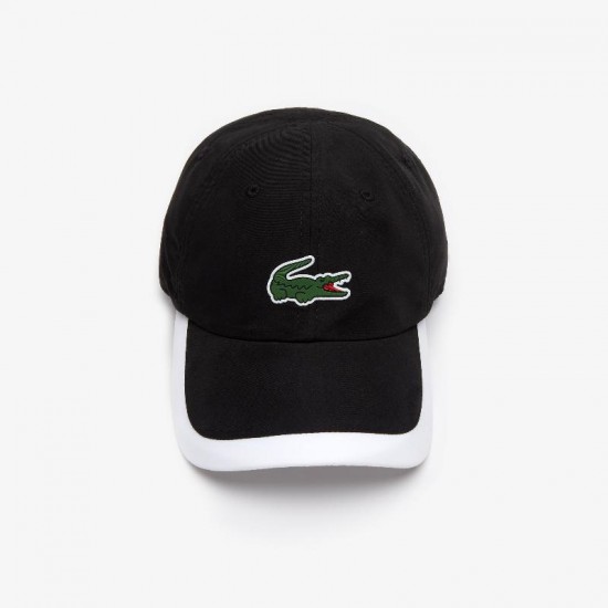 Gorra Lacoste Ligera Negro Blanco