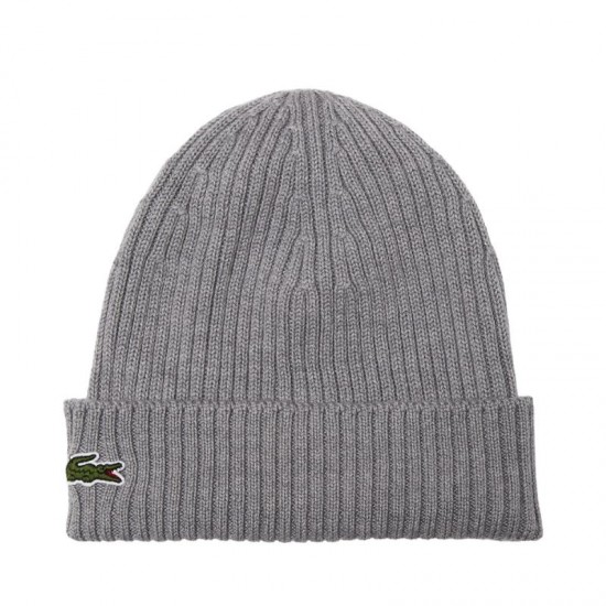 Gorro Lacoste Lana Gris Vigor