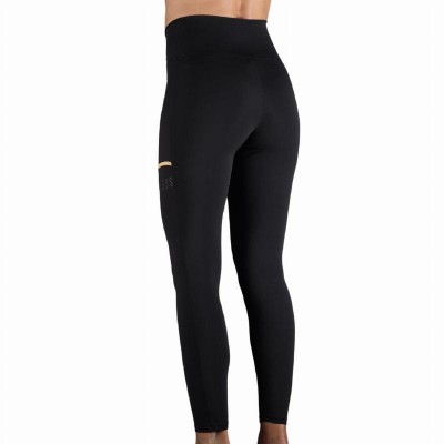 Endless Cross Pocket Leggings en or noir