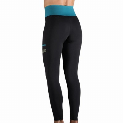 Endless Cross Pocket Leggings Petroleum Black