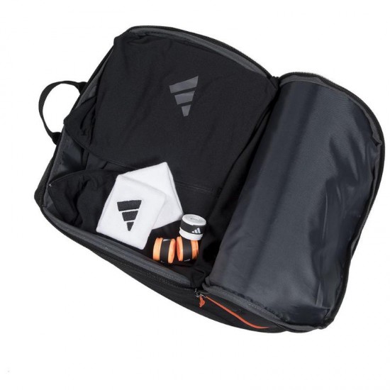 Mochila Adidas Protour 3.3 Negro Naranja