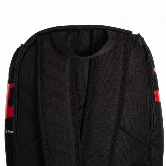 Black Crown Focus Black Red Backpack