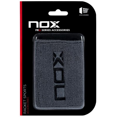 Munequeras Nox Gris Logo Noir 2 unites