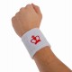 Black Crown Short White Wristbands 1 Unit