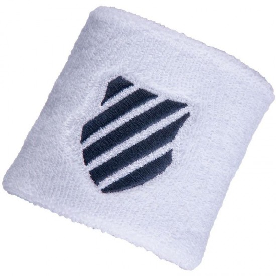 Kswiss White Blue Wristbands 2 Units