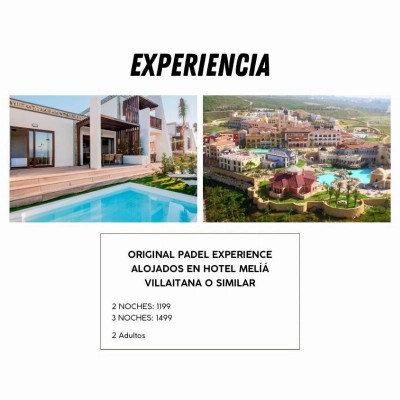 Original Padel Experience Abril-Septiembre