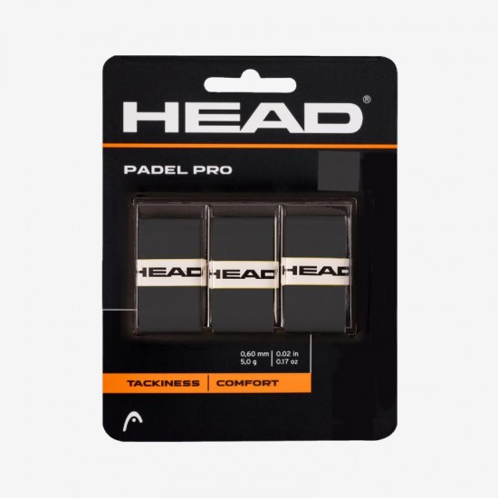 Overgrips Head Padel Pro Black 3 unites