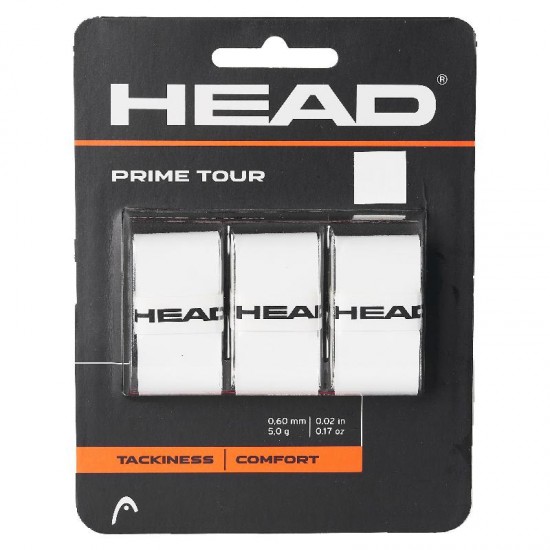 Overgrips Head Prime Tour White 3 Units