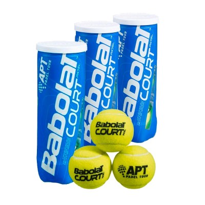 Pack 3 bouteilles de Babolat Court Padel Balls