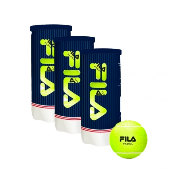 Pack de 3 bouteilles de Balls Fila Padel Premium