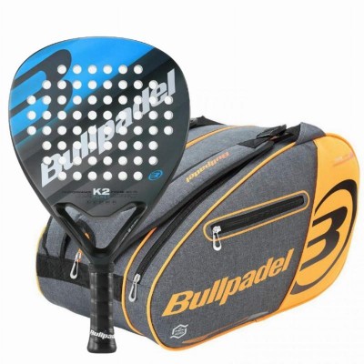 Pack Pala Bullpadel K2 Power 2023 y Paletero Bullpadel Naranja