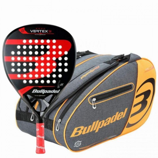 Pack Bullpadel Tello Vertex 04 Junior 2024 Racket and Bullpadel Orange Padel Racket Bag