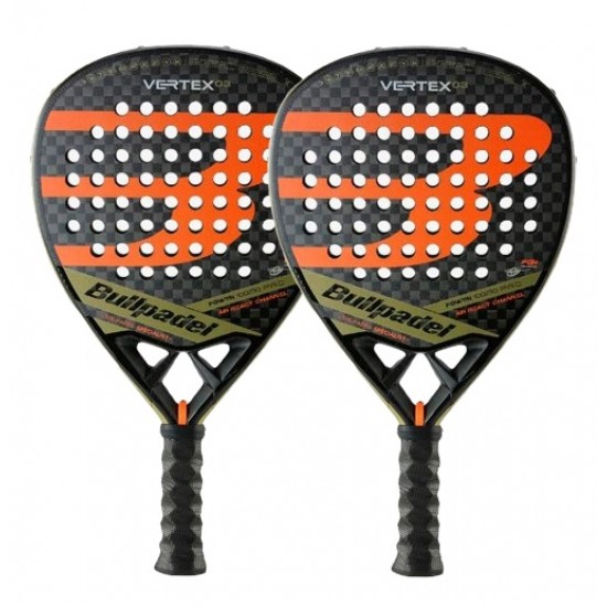 Pack Pala Bullpadel Tello Chingotto Vertex 03 X2