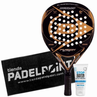 Dunlop Fusion Elite Pro Gold Paddle Pack with Towel and Magnesium