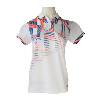 Polo Adidas Grfx Geometrique Blanc