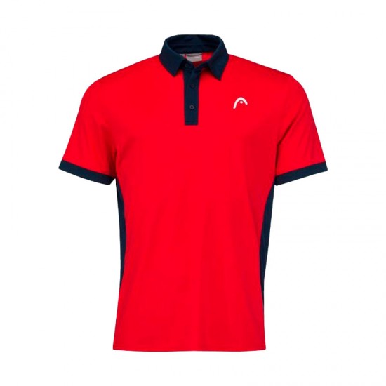 Polo Head Slice Rouge Bleu Fonce