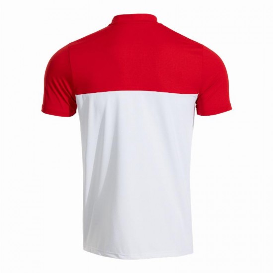 Joma A1 Padel Polo White Red